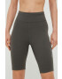 Houdini pantaloni scurti sport Adventure femei culoarea verde neted high waist - Pled.ro