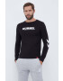 Hummel longsleeve din bumbac culoarea negru cu imprimeu - Pled.ro