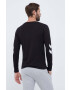 Hummel longsleeve din bumbac culoarea negru cu imprimeu - Pled.ro