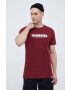 Hummel tricou din bumbac culoarea bordo cu imprimeu - Pled.ro