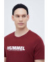 Hummel tricou din bumbac culoarea bordo cu imprimeu - Pled.ro