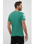 Hummel tricou din bumbac culoarea verde cu imprimeu - Pled.ro