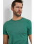 Hummel tricou din bumbac culoarea verde cu imprimeu - Pled.ro