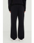 Iceberg pantaloni de trening din bumbac culoarea negru neted - Pled.ro