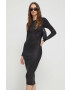 Iceberg rochie culoarea negru midi mulata - Pled.ro