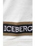 Iceberg tricou din bumbac culoarea bej cu imprimeu - Pled.ro