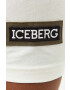 Iceberg tricou din bumbac culoarea bej cu imprimeu - Pled.ro