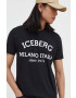 Iceberg tricou din bumbac culoarea negru - Pled.ro