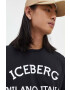 Iceberg tricou din bumbac culoarea negru - Pled.ro