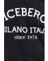 Iceberg tricou din bumbac culoarea negru cu imprimeu - Pled.ro