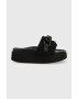 Inuikii papuci Woven Chain Platform femei culoarea negru cu platforma 70103-103 - Pled.ro