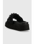 Inuikii papuci Woven Chain Platform femei culoarea negru cu platforma 70103-103 - Pled.ro