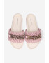 Inuikii papuci Woven Chain Slipper femei culoarea roz cu platforma - Pled.ro