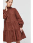 Ivy Oak Ivy & Oak Rochie TBA culoarea bordo mini evazata - Pled.ro