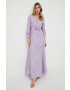 Ivy Oak rochie culoarea violet maxi evazati - Pled.ro