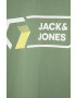 Jack & Jones tricou de bumbac pentru copii culoarea verde cu imprimeu - Pled.ro