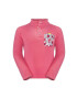 Jack Wolfskin bluza copii VILLI BUTTON FLEECE K culoarea roz cu imprimeu - Pled.ro