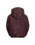 Jack Wolfskin geaca copii GLEEL 2L INS PRINT culoarea bordo - Pled.ro