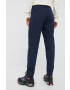 Jack Wolfskin pantaloni de exterior Mojave femei culoarea albastru marin drept medium waist - Pled.ro