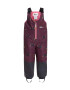 Jack Wolfskin pantaloni pentru sporturi de iarna pentru copii GLEEL 2L INS PRINT BIB culoarea bordo - Pled.ro