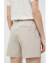 Jack Wolfskin pantaloni scurti 10 femei culoarea bej neted medium waist - Pled.ro