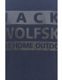 Jack Wolfskin tricou barbati culoarea albastru marin cu imprimeu - Pled.ro