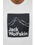 Jack Wolfskin tricou din bumbac culoarea bej modelator - Pled.ro