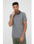 Jack Wolfskin tricou polo barbati culoarea gri melanj - Pled.ro