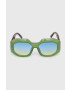 Jeepers Peepers ochelari de soare culoarea verde - Pled.ro