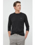 Joop! longsleeve din bumbac culoarea negru neted - Pled.ro