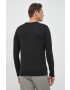 Joop! longsleeve din bumbac culoarea negru neted - Pled.ro