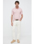 Joop! polo de bumbac culoarea roz neted - Pled.ro