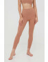 Joy in me jambiere de yoga Unity Ribbed culoarea bej neted - Pled.ro