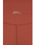 Joy in me pantaloni scurți de yoga Rise femei culoarea maro neted medium waist - Pled.ro