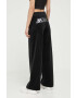 Juicy Couture pantaloni femei culoarea negru cu imprimeu - Pled.ro