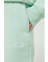 Juicy Couture pantaloni de trening femei culoarea verde cu imprimeu - Pled.ro