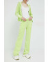 Juicy Couture pantaloni de trening culoarea verde neted - Pled.ro