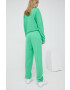 Juicy Couture pantaloni de trening culoarea verde neted - Pled.ro