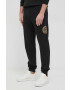 Just Cavalli pantaloni de trening culoarea negru cu imprimeu - Pled.ro