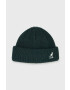 Kangol caciula culoarea verde din tricot gros - Pled.ro