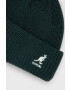 Kangol caciula culoarea verde din tricot gros - Pled.ro