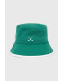 Kangol pălărie cu două fețe culoarea verde - Pled.ro