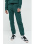 Kangol pantaloni de trening unisex culoarea verde neted - Pled.ro