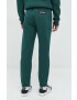 Kangol pantaloni de trening unisex culoarea verde neted - Pled.ro