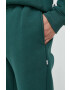 Kangol pantaloni de trening unisex culoarea verde neted - Pled.ro