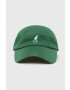 Kangol sapca culoarea verde neted - Pled.ro