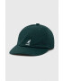 Kangol șapcă de baseball din bumbac culoarea verde cu imprimeu - Pled.ro