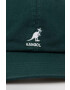 Kangol șapcă de baseball din bumbac culoarea verde cu imprimeu - Pled.ro