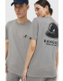 Kangol tricou din bumbac culoarea gri cu imprimeu - Pled.ro