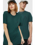 Kangol tricou din bumbac culoarea verde cu imprimeu - Pled.ro